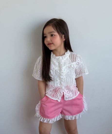 【100~135cm】クロシェブラウス