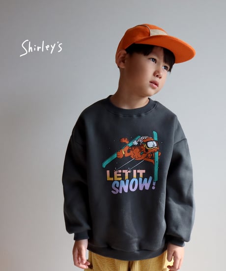 【ラスト・M93~102】裏起毛Let's snowスウェット