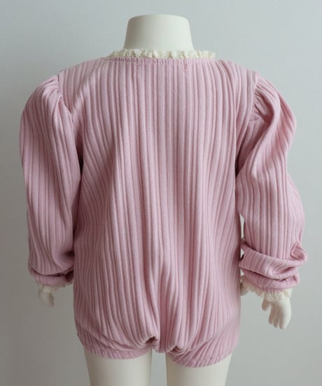 【BABY・S~6m/M~12m】レースモチーフロンパース