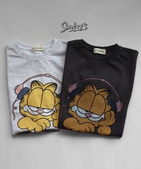 【ラスト・チャコールL110~115】ガーフィールドMUSIC Tシャツ