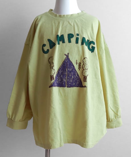 【90～125size】CAMPING長袖Tシャツ