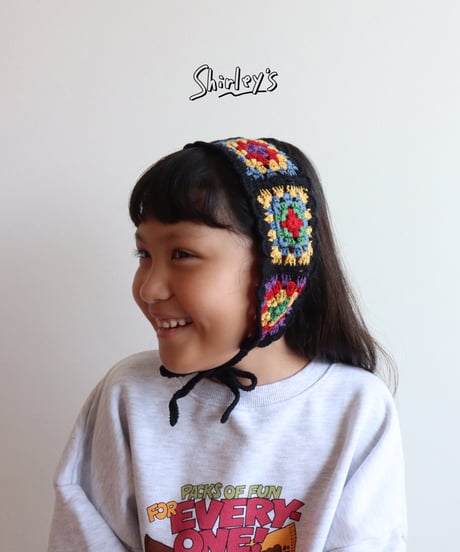【KIDS】クロシェニットヘッドバンド