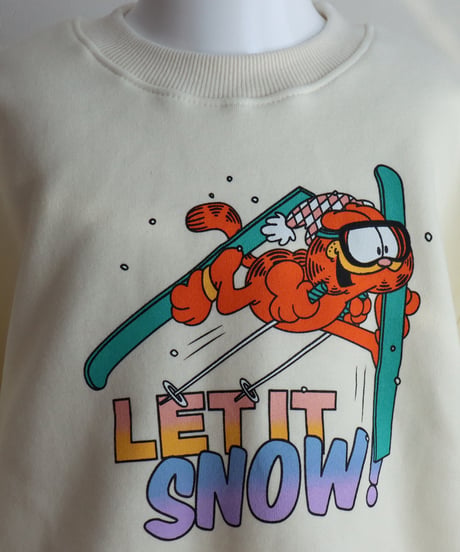 【ラスト・M93~102】裏起毛Let's snowスウェット