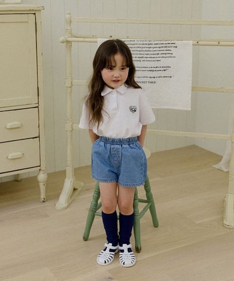 【85〜125cm】サマーデニムショートパンツ