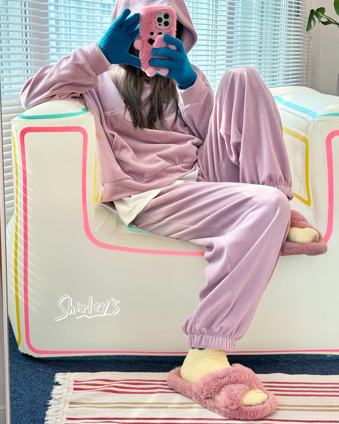 ベルベット生地のセットアップ❤︎ ADULT/ラスト・ブラックのみ】ベルベットセットアップ | Shirley's