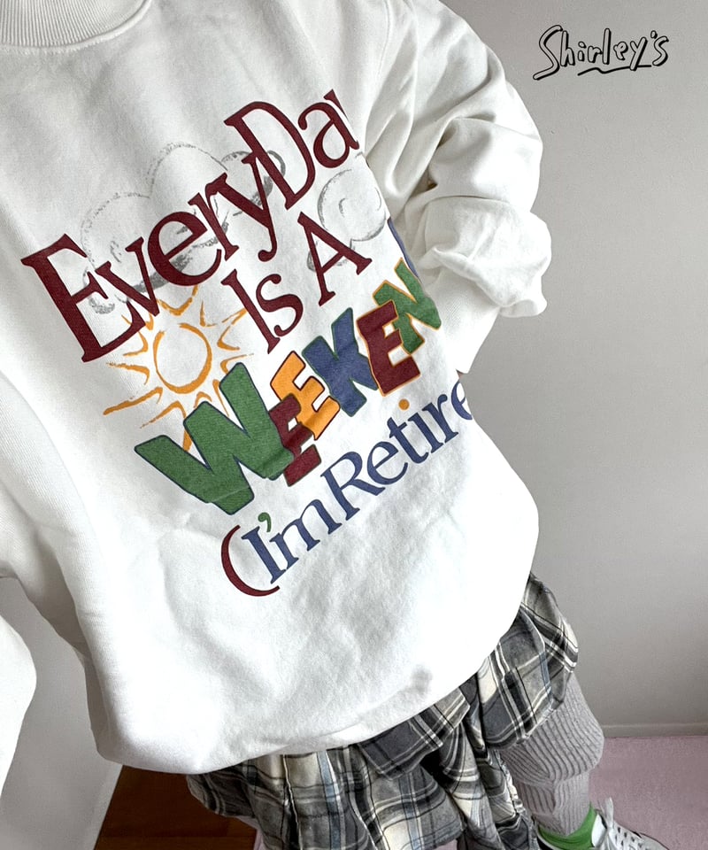 ADULT】WEEKEND裏毛スウェットトップス | Shirley's