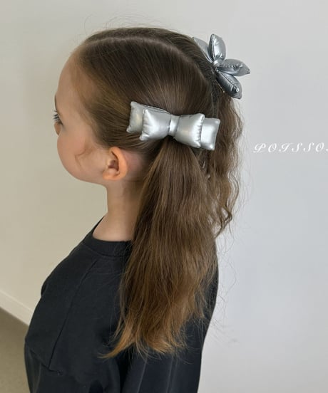 ボリュームリボンヘアクリップ2個セット
