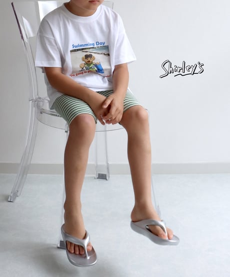 【ラスト・S80～90/M90～100】Swimming day 半袖Tシャツ