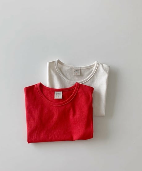 【ラスト・L/110サイズ】ラウンドカット裾シンプルTシャツ