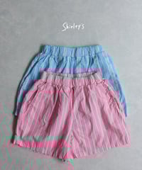 【90㎝～124㎝】ストライプ柄ショートパンツ
