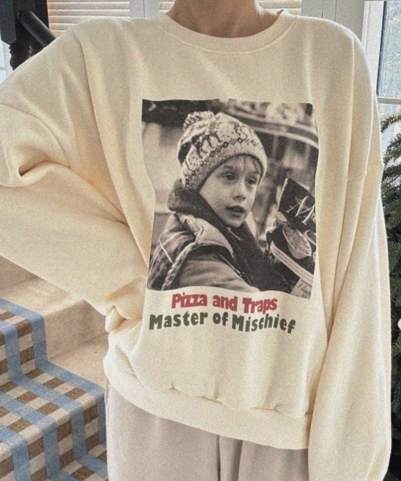 スウェットトップス ·͜·♡様 ADULT&KIDS】pizza andtraps 裏起毛スウェットトップス | Shirl