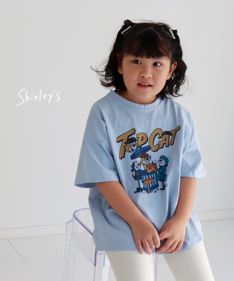 【ラスト・ホワイト15号135~145】TopCat半袖Tシャツ