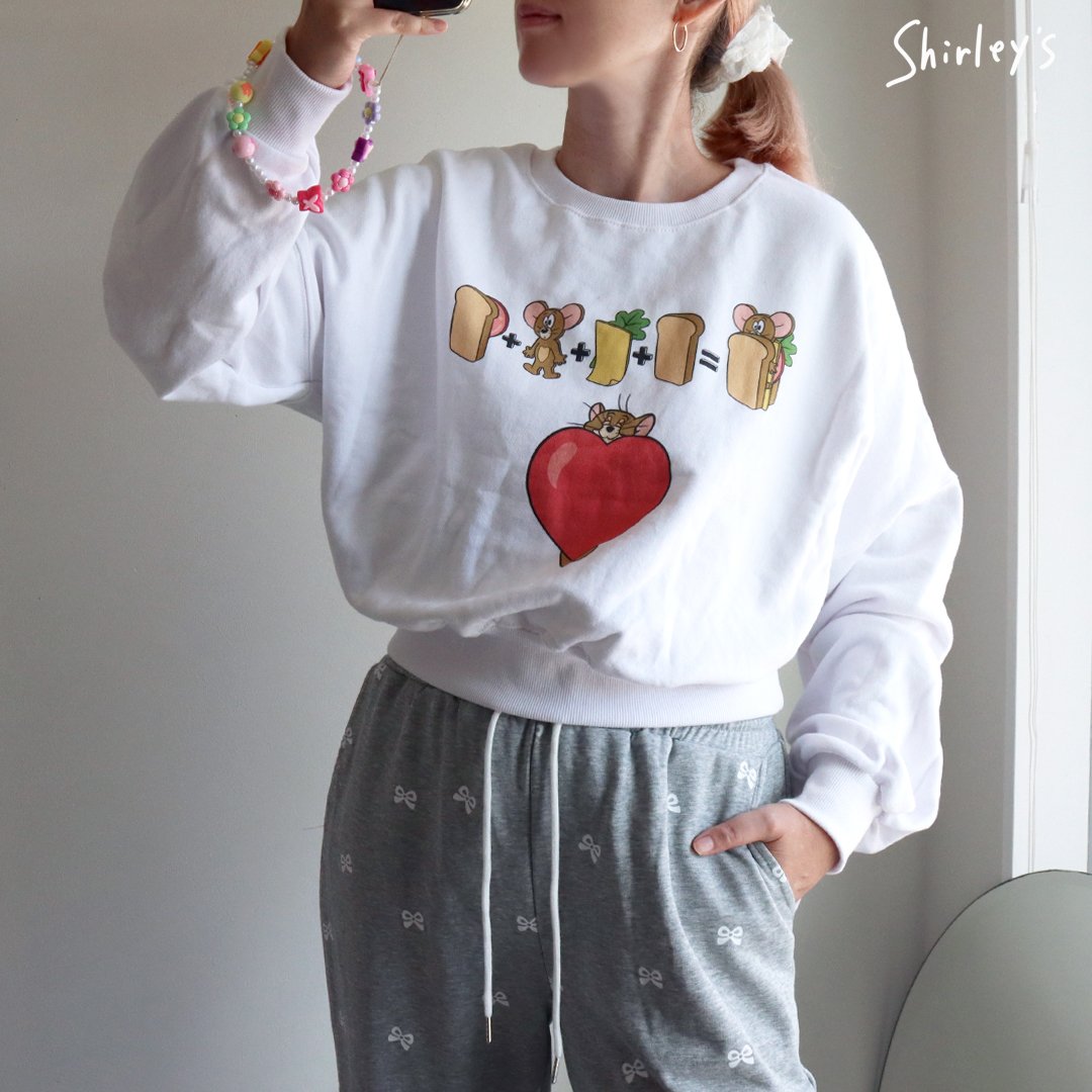 トップス Jerry トムとジェリー レディース 半袖 Tシャツ フロントグラフィック