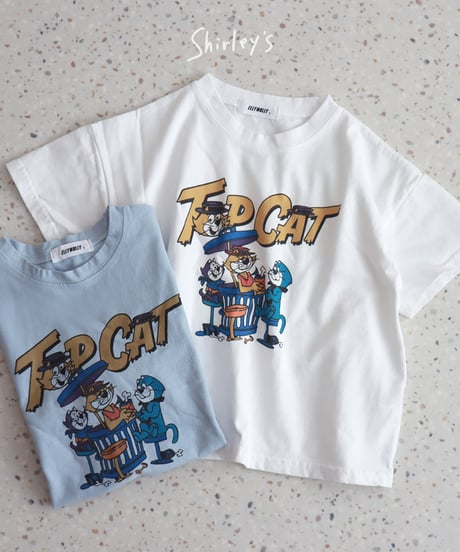 【ラスト・ホワイト15号135~145】TopCat半袖Tシャツ