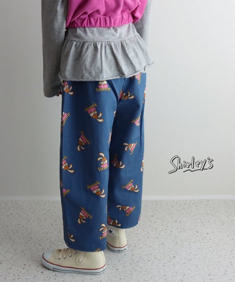 【ラスト・S/80~90cm】裾フリルシンプルロンT