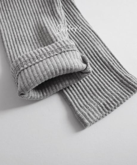 【ラスト・S/XL/2XL】ベーシックリブレギンス