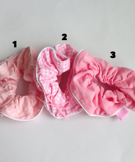 3パターンPINKシュシュ
