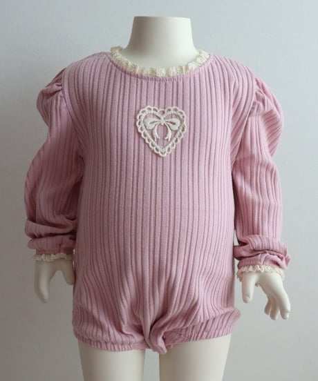 【BABY・S~6m/M~12m】レースモチーフロンパース