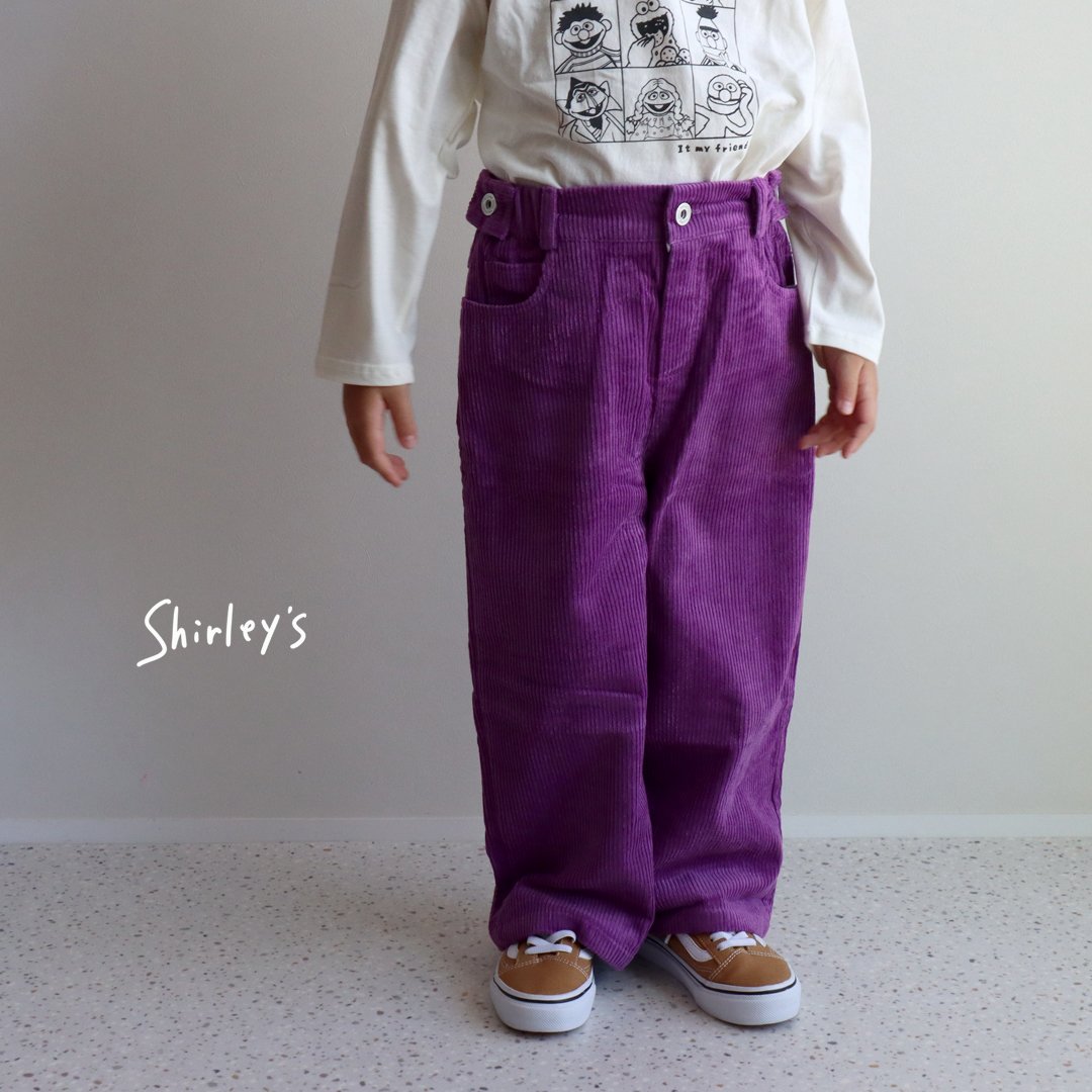 kolor カラー コーデュロイパンツ 紫 パープル