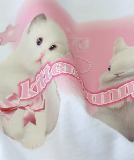 【ラスト・S90~/M100~/L110~】Kitten bunny長袖Tシャツ