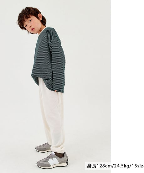 【90～130size】tantanボーダー長袖Tシャツ