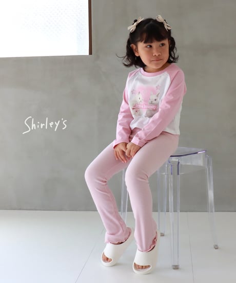 【ラスト・S90~/M100~/L110~】Kitten bunny長袖Tシャツ
