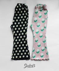 【95~125cm】springパターンフレアパンツ