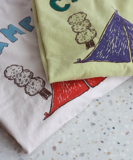 【90～125size】CAMPING長袖Tシャツ