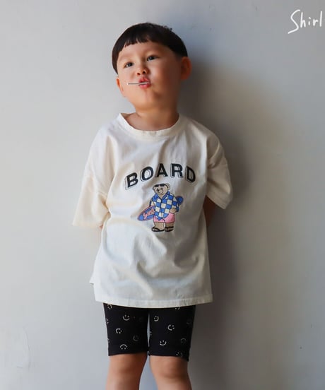 【ラスト・ブルーL105～112cm】ベアーボードTシャツ