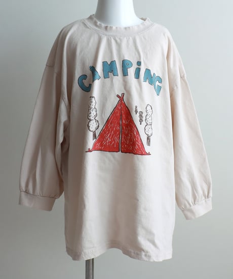 【90～125size】CAMPING長袖Tシャツ