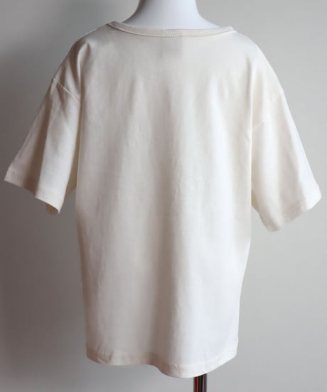 【ラスト・L/110サイズ】ラウンドカット裾シンプルTシャツ
