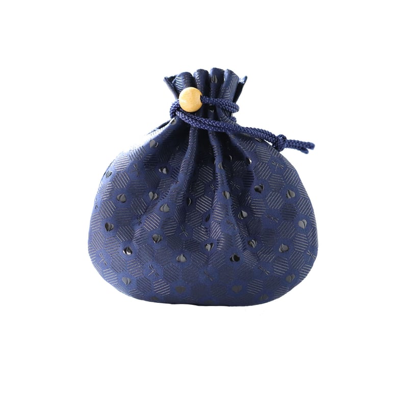 印傅屋上原勇七 【正規品】 モモハナ印伝 「 巾着/ 小物入れ」送料無料