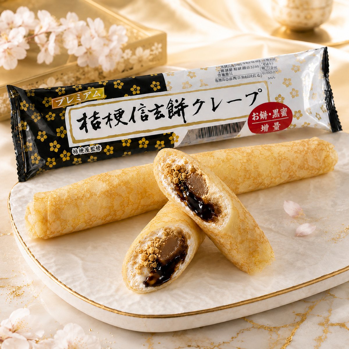とろける和スイーツ プレミアム桔梗屋信玄クレープ20本セット 桔梗屋