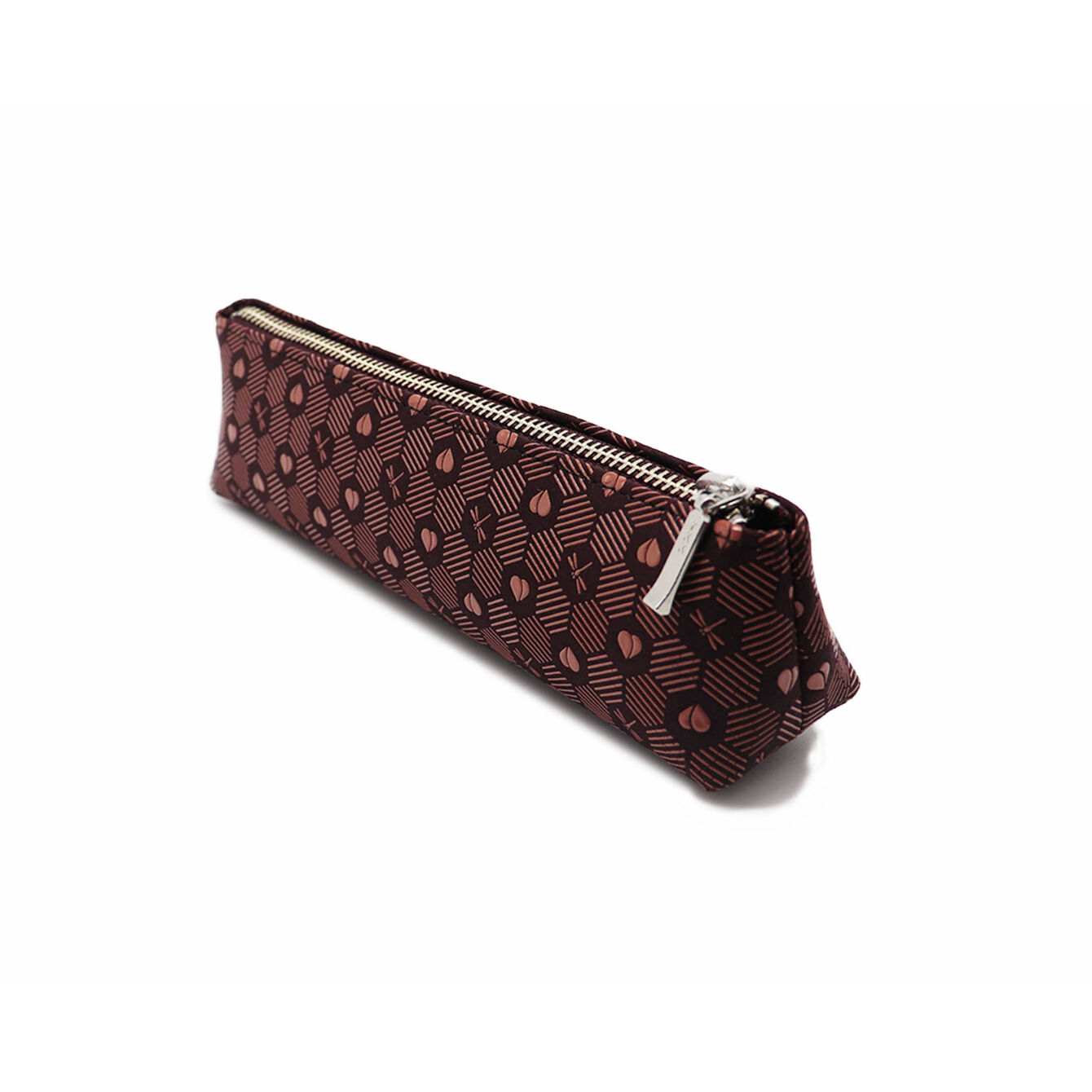 モモハナ印伝 ペンケースA｜桃とトンボ柄 | DORAGONSHOP