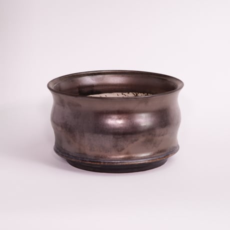 オリジナル陶器鉢 “ゆらぎ” 金彩 Mサイズ