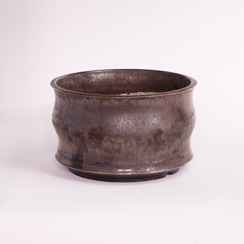 オリジナル陶器鉢 “ゆらぎ” 金彩 Mサイズ | Agave & Caudex Port Eden