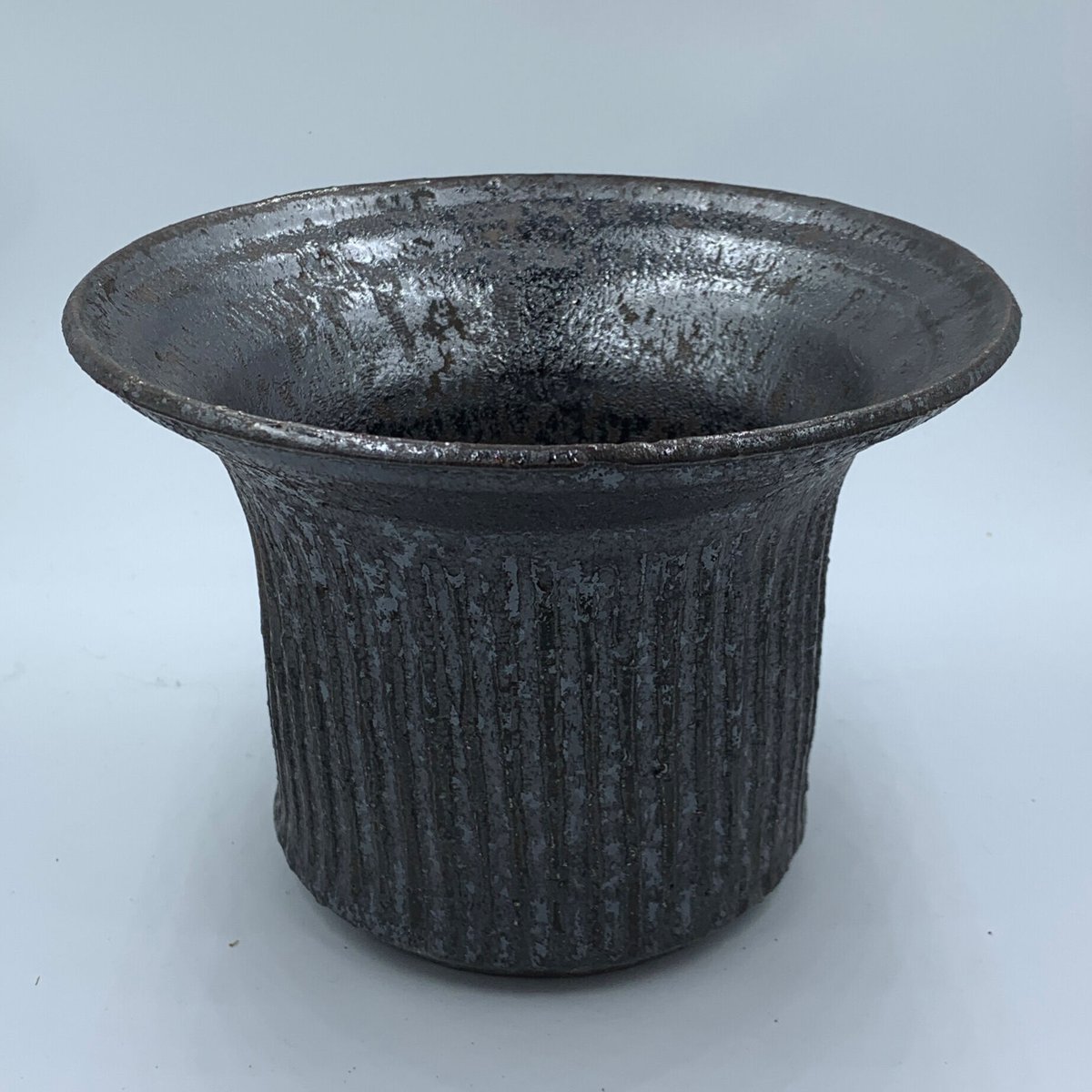 井上茂 マンガン釉 フレア ”しのぎ” 6号 1 | Agave & Caudex Port