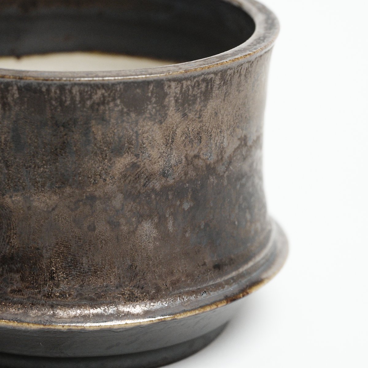 オリジナル陶器鉢 “つぼみ” 金彩 SSサイズ | Agave & Caudex Port