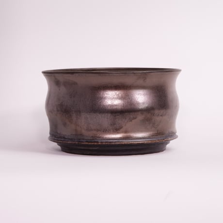 オリジナル陶器鉢 “ゆらぎ” 金彩 Mサイズ