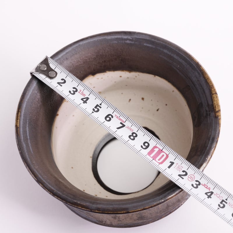 オリジナル陶器鉢 “くびれ” 金彩 Sサイズ | Agave & Caudex Port Eden