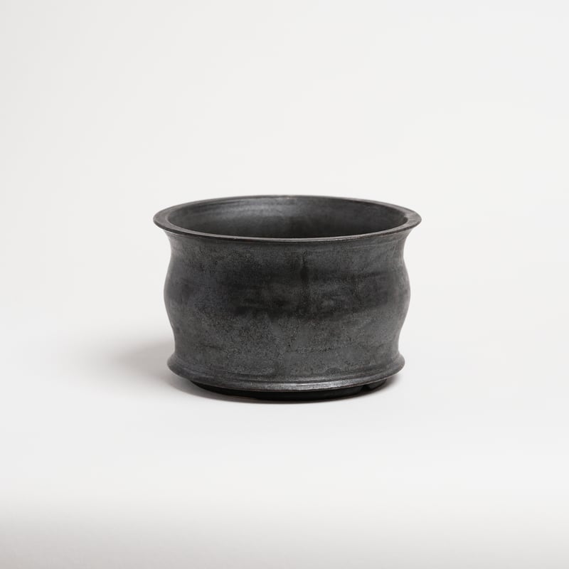 YTYF 作家鉢 WH限定モデル クラックテクスチャ ブラックグレー YTYF 作家鉢 WH限定モデル クラックテクスチャ ブラックグレー YTYF