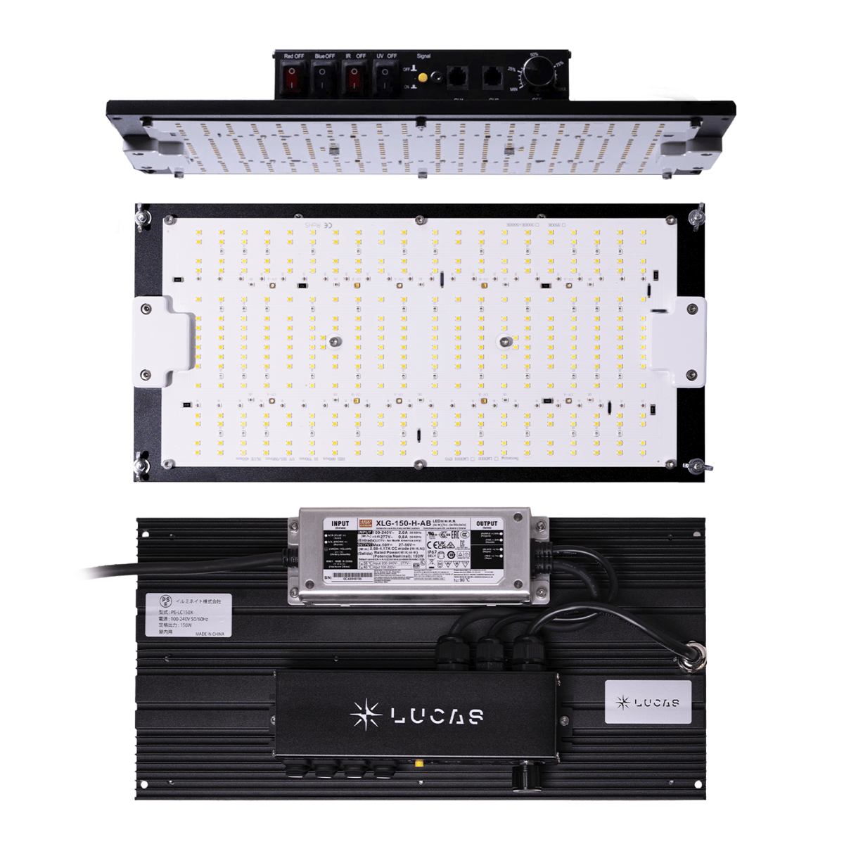 植物育成パネルライト \"LUCAS(ルーカス）100 LITE\" コストパフォーマンス抜群の植物育成ライト 