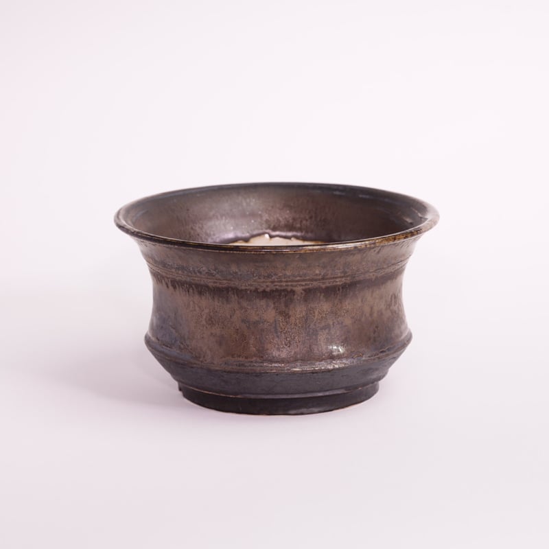 陶歴 オリジナル陶器鉢 “くびれ” 金彩 Sサイズ | Agave & Caudex Port Eden