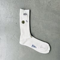NAVY ROOTS PILECOLOR RIB SOCKS
