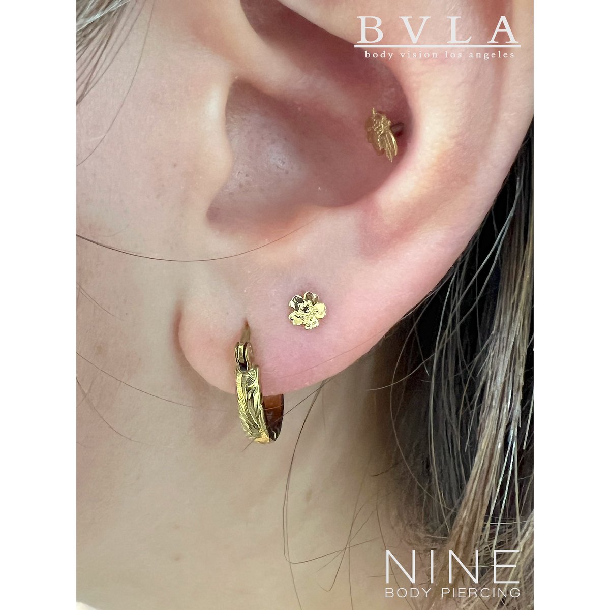 Simple Daisy (YG) | NINE BODY PIERCING