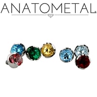 Prong Set (14Ga, 3mm / Titanium)
