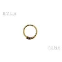 Prysm - Seam Ring (YG / Black Cubic Zirconia - Left)