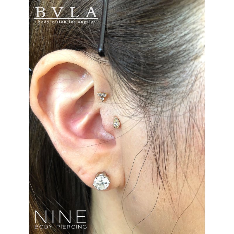 Pear Harlequin (YG/Cubic Zirconia) | NINE BODY