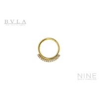 Dahlia - Hinge Ring (YG / Cubic Zirconia)