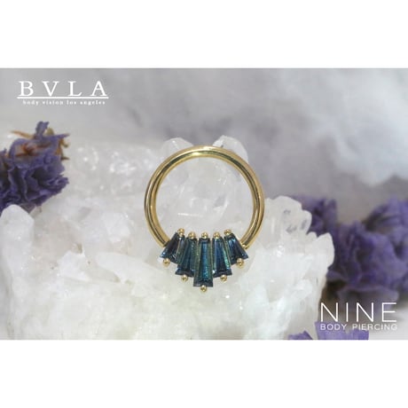 Oceane 5 - Seam Ring (YG / London Blue Topaz)